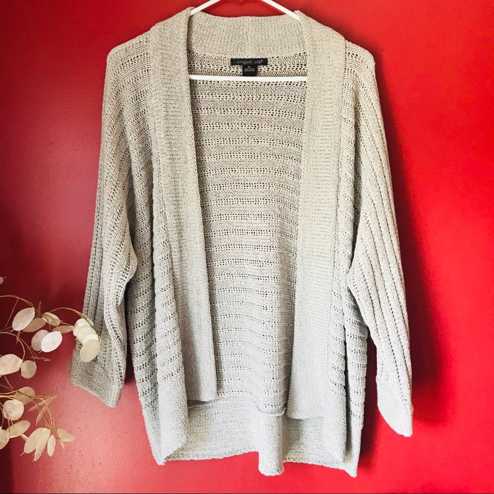 August silk cardigan